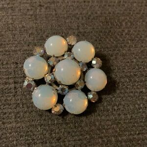 Moonstone brooch
